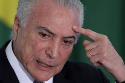 Braziliaanse justitie beschuldigt president Temer van tegenwerking