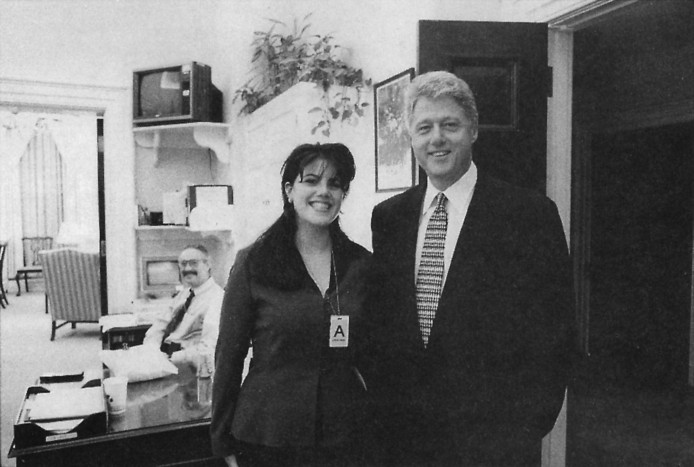 Bill Clinton et Monica Lewinsky à la Maison Blanche.