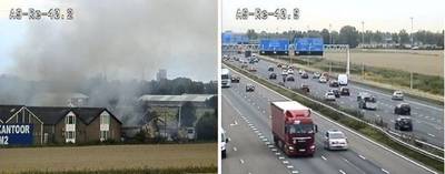 Grote brand vlakbij Schiphol onder controle