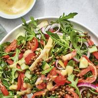 Dagmenu met linzensalade du Puy