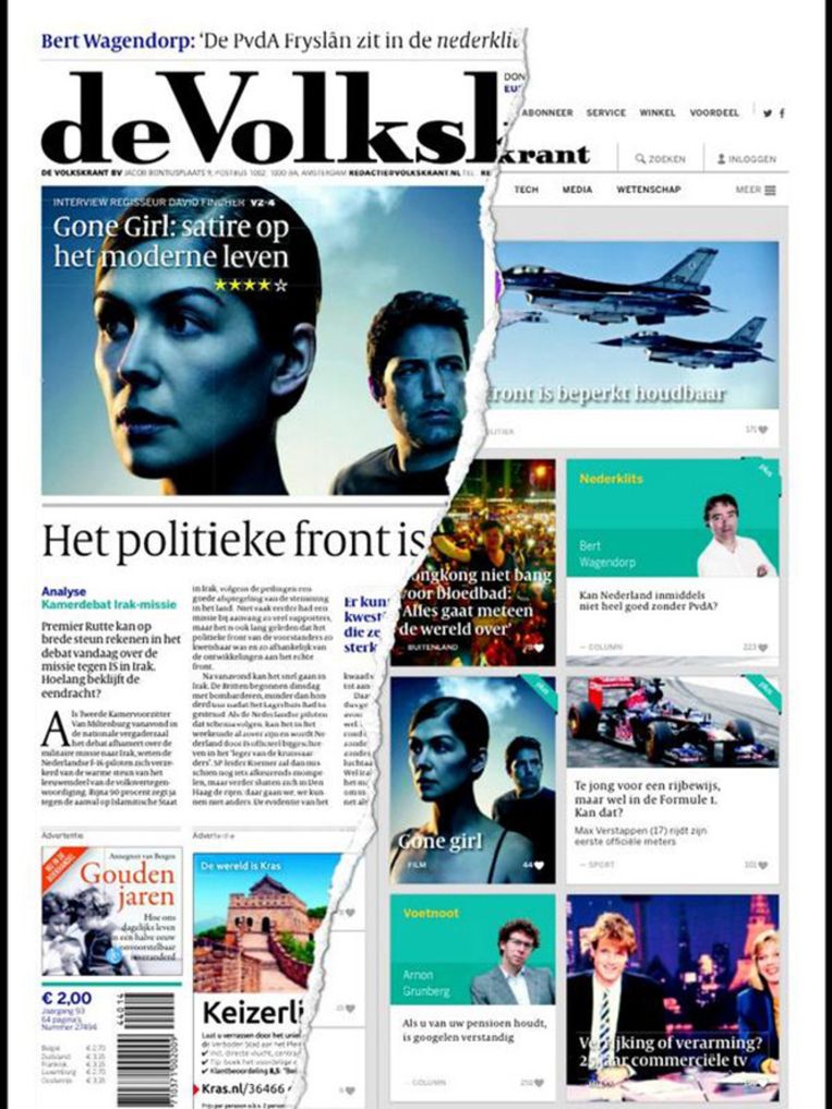 Welkom op de volledig vernieuwde website van de Volkskrant De Volkskrant