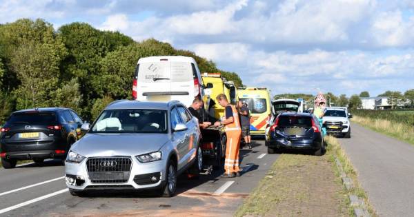 Twee ongelukken op N59 bij Nieuwerkerk.