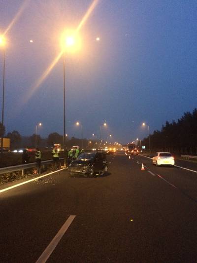 File op A50 bij Renkum lost langzaam op na ongeval