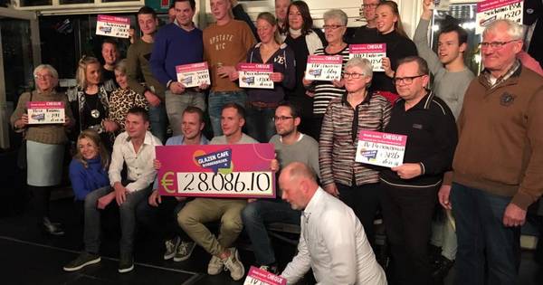 Glazen Café Bornerbroek: 28 mille, onder meer voor prothese Joran