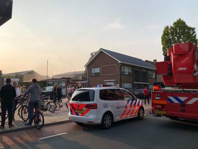 Brandende machine zorgt voor opstoppingen in Harskamp