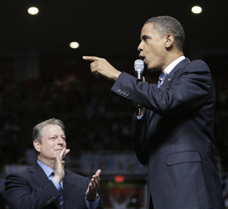 Al Gore gaat alles doen voor Obama Het Parool