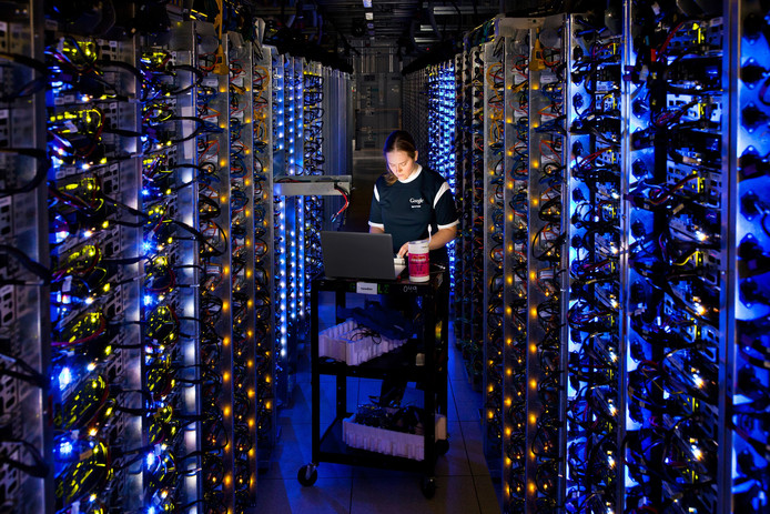 Google data center, ofwel, de Cloud.