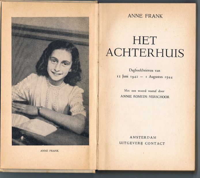 �Afgedekte pagina�s in Anne�s dagboek waren alleen voor