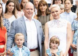 Albert en Charlene delen lieve back to school-foto’s van hun tweeling