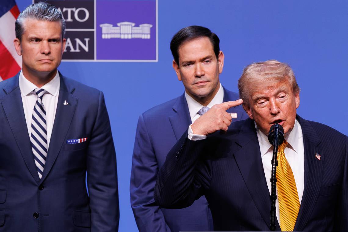 ‘Blijkbaar voelde Trump dat hij zich niet langer kon inhouden zonder zwak over te komen’