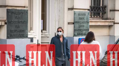Hoog bezoek in ons land: Brad Pitt landt met privéjet in Brussel en bezoekt expo van bevriende artiest