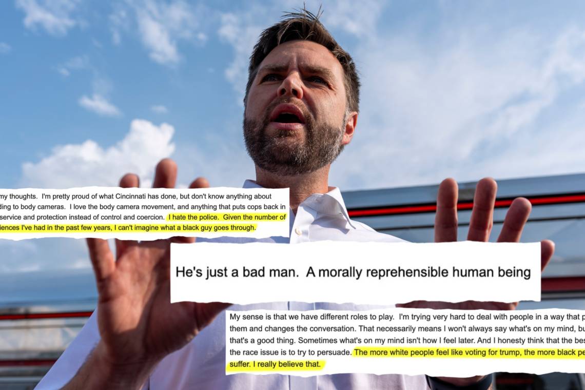 ‘Trump is een moreel verwerpelijk mens’: vijf fragmenten uit de e-mails van J.D. Vance aan een transgender klasgenoot