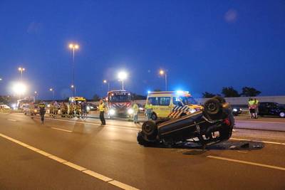 Traumahelikopter landt op A50 bij Valburg na ernstig ongeluk