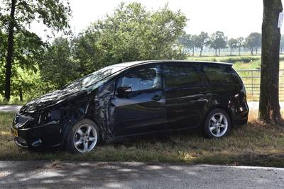 Auto vliegt uit bocht en botst tegen boom in Overasselt