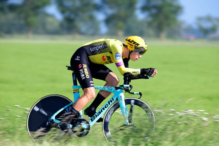 Wout van Aert Belgisch kampioen tijdrijden, Lampaert en ...