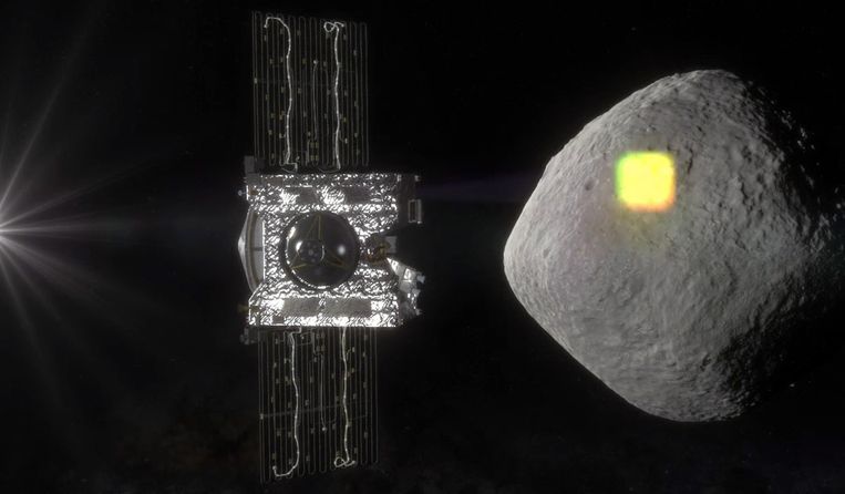 Een visuele voorstelling van hoe OSIRIS-REx asteroïde Bennu nadert.