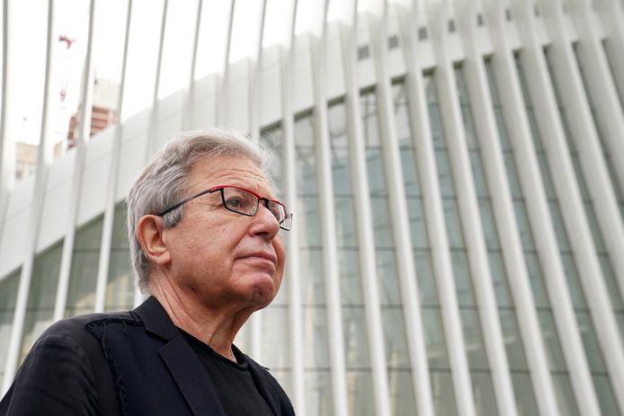 Daniel Libeskind bij de 9/11 Memorial site.