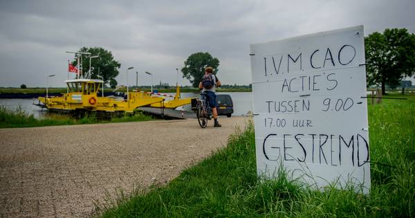 Met de veerpont in Lith of Megen? Geen sprake van: ruim 20 schippers staken
