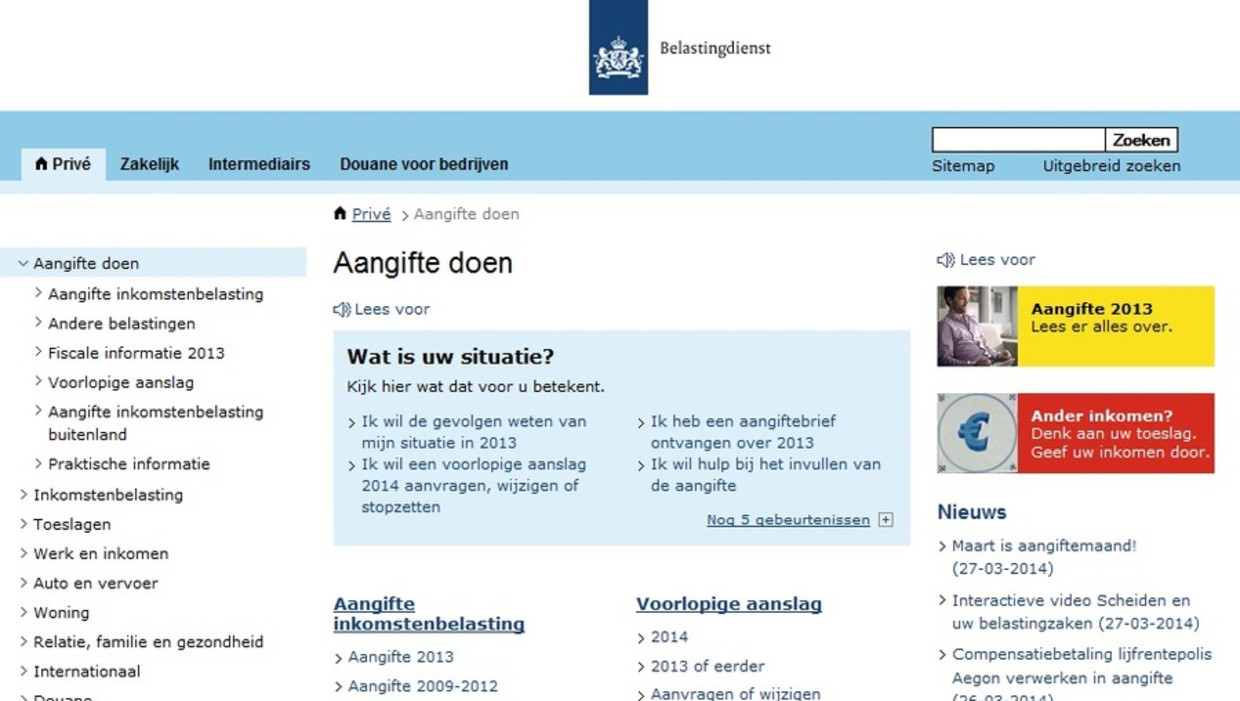 Site Belastingdienst overbelast: deadline opgerekt | Het ...