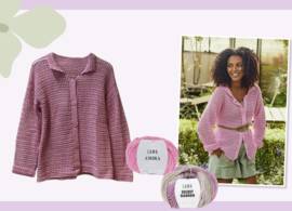 Perfect voor een zwoele zomeravond: luchtig roze vestje