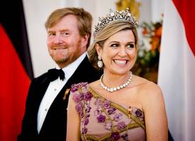 Wauw! Dit is de jurk waarin koningin Máxima straalde tijdens het staatsbanket in Berlijn