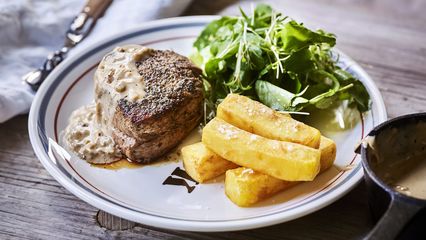 1. Tournedos croûte au poivre