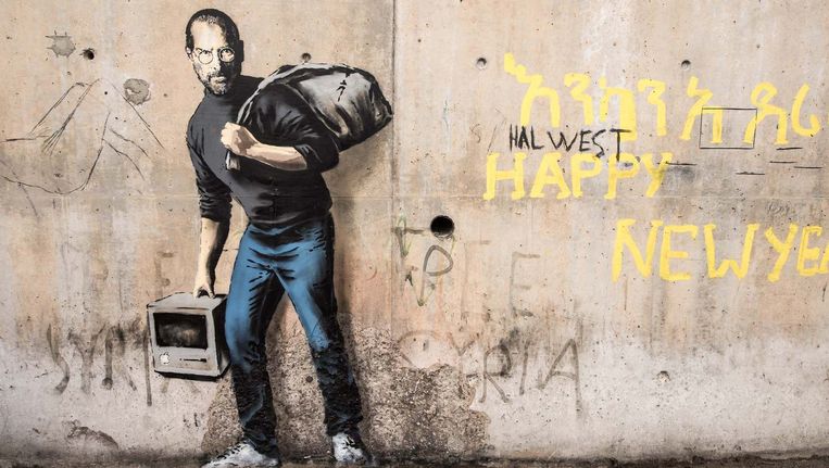 Frankrijk beschermt Banksy-graffiti in Calais | TROUW