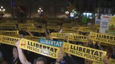 Catalanen protesteren tegen mogelijke arrestatie Puigdemont