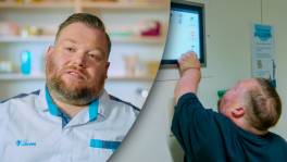 William Boeva ondervindt problemen met te hoge kledingautomaat