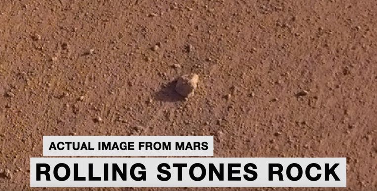De steen 'Rolling Stones'
