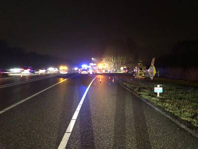 Jongetje (7) overleden bij ongeval op A325, gezinsleden gewond
