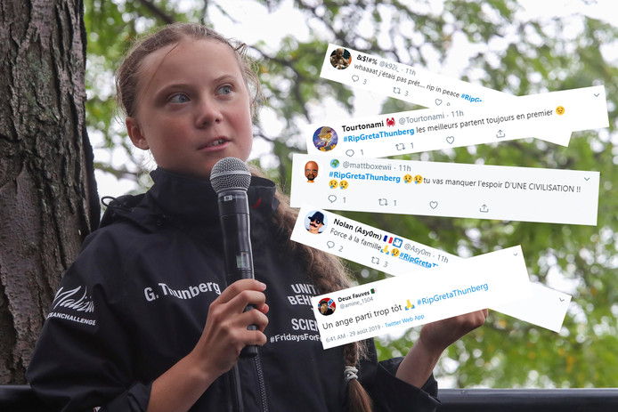 Non Greta Thunberg Nest Pas Morte Comme Annoncé Sur