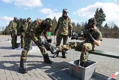 Omstreden filter gasmasker voor militairen verboden