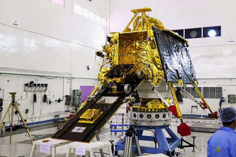 De Chandrayaan-2 wordt zondag 14 juli gelanceerd. Twee maanden later, op 6 of 7 september, zal het ruimtetuig landen op de maan. 
