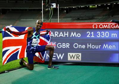 Mo Farah bat le record du monde de l'heure pour son grand retour sur la piste