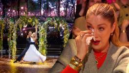 Shania danst voor Kelly en Sam op hun openingsdans