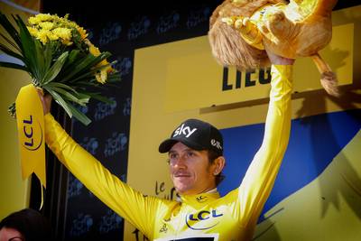 Thomas aan de start van Parijs-Roubaix