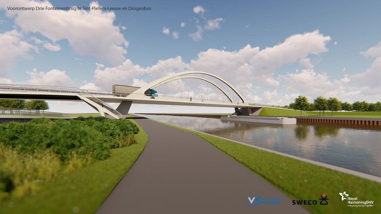 Eerste plannen Drie Fonteinenbrug klaar | Sint-Pieters-Leeuw | Regio | HLN