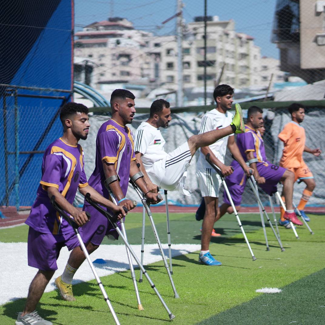 Het amputatievoetbalteam van Gaza droomt van internationale toernooien