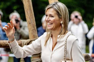 Koningin Máxima op bezoek bij scouts