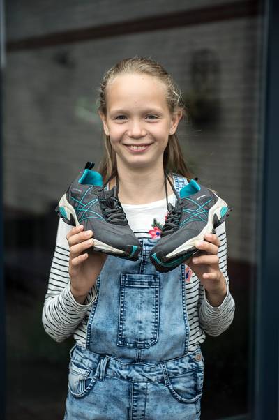 Dit is Maud, de allerjongste deelnemer aan de Vierdaagse