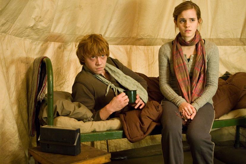 Rupert Grint en Emma Watson in Harry Potter