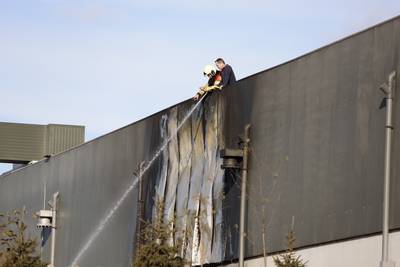 Schade aan bedrijf in Wanroij na brand