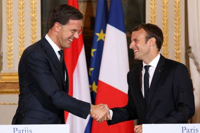 Rutte positief over veel ideeën Macron