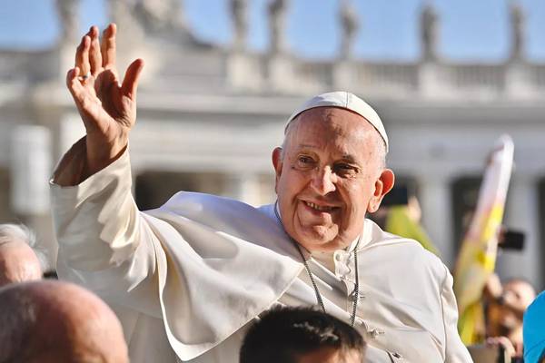 Verwelkoming paus Franciscus