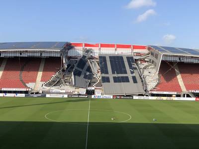 Une partie du toit du stade de l'AZ Alkmaar s'est effondrée