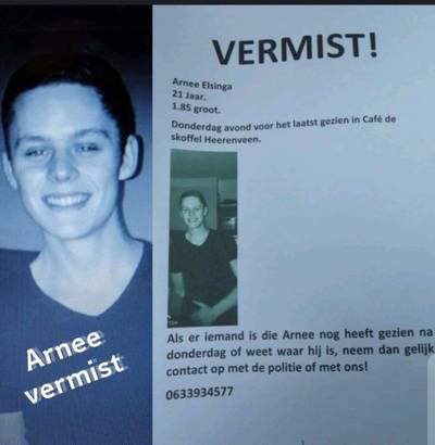 Lichaam gevonden tijdens zoektocht naar vermiste Arnee (21)
