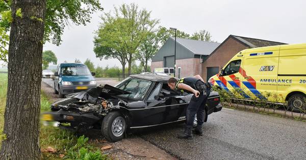 Automobiliste gewond na botsing tegen boom in Haghorst.