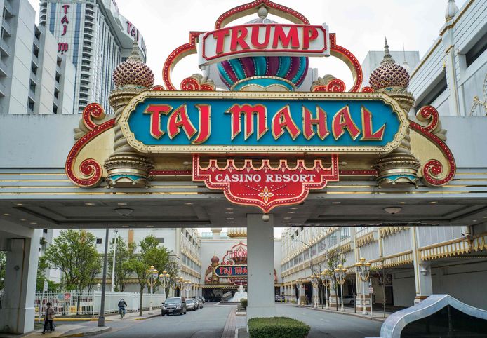 Photo prise en mai 2016 et montrant le Trump Taj Mahal Casino Resort à Atlantic City, qui a appartenu à Donald Trump et a fermé il y a quatre ans.