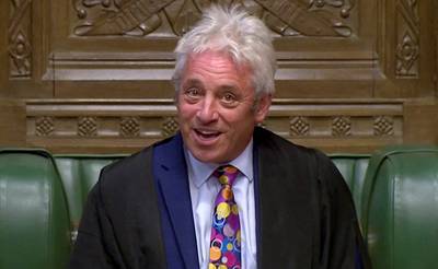 Britse parlementsvoorzitter Bercow - de man die steeds ‘order, order’ roept - stopt ermee